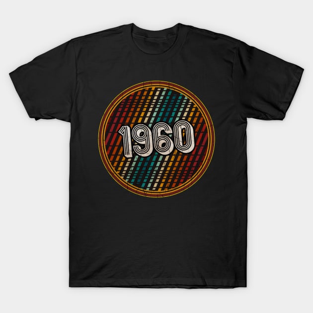 1960 - Circle Vintage Colorful T-Shirt by snakehead.art